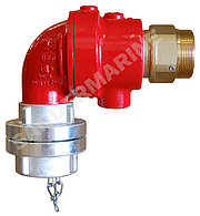 dry riser mains equipment: Landing valve DIN 14461-5 gunmetal with adaptor light alloy / aluminium