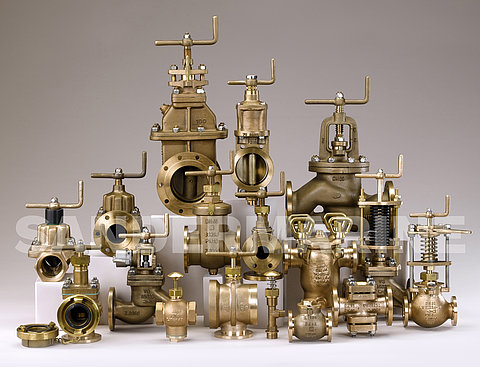 Navy valves acc. to VG and type Otto Kollmann