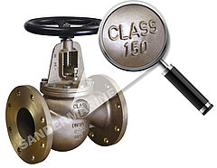 ANSI-stop valve Class 150 with faco-to-face acc. to B16.10 with flanges ANSI150 lbs, material gunmetal Rg 5