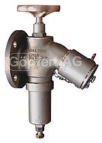 PR valves / Hose pressure regulator valve PN20 type 09/05 bib-nose 30° DN 65 made of aluminium bronze for extreme working conditions