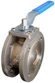 Compact ball valve with full bore PN16 DN 50 Type: 08/22 with Top-flange ISO 5211 + square 14 mm, body Rg 5, ball Rg 7, stem CuAl10Ni, sealing PTFE