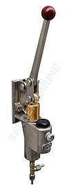 hydraulic pump unit station in stainless steel for releasing from up to 12 quick closing valves or quick opening valves